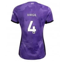 Liverpool Virgil van Dijk #4 Koszulka Trzecia damskie 2023-24 Krótki Rękaw